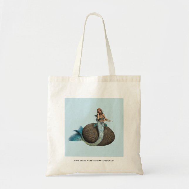 Sad Mermaid Tote Bag (Front)
