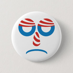 Sad Obama Button Pin