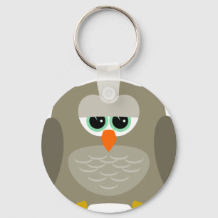 Sad owl keychain