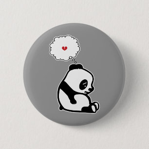 Sad Panda 2 Inch Round Button