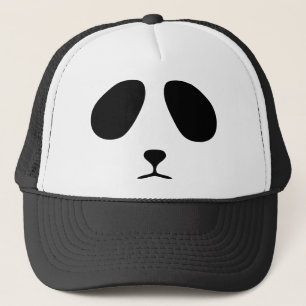 Sad panda face trucker hat