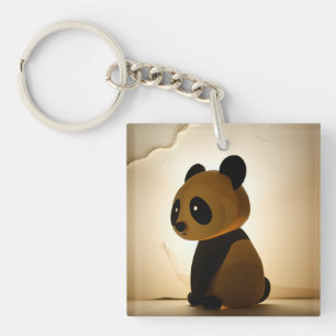 Sad Panda Keychain
