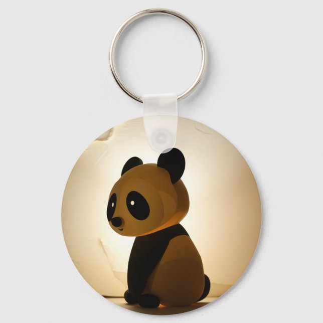 Sad Panda Keychain (Front)