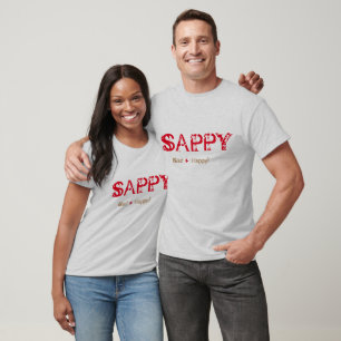 sad plus happy, sappy t-shirt design