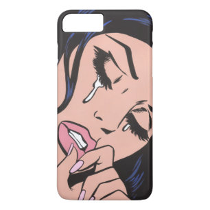 Sad Pop Art Crying Girl Case-Mate iPhone Case