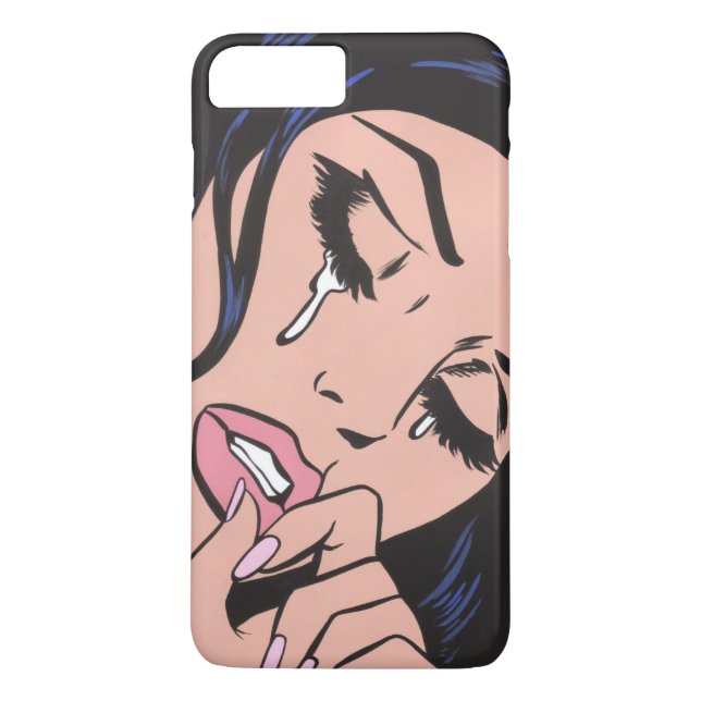Sad Pop Art Crying Girl Case-Mate iPhone Case (Back)