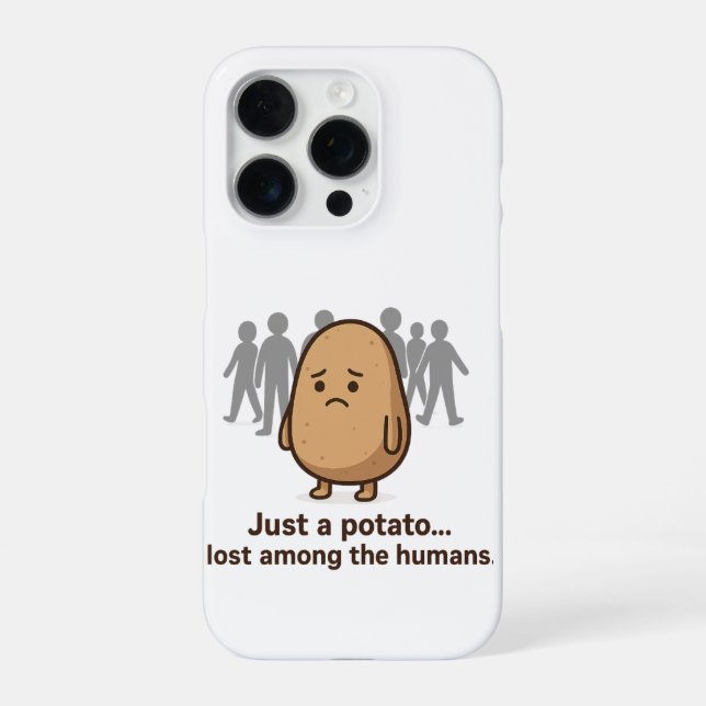 Sad Potato and The Distracted Crowd iPhone Case (Back)