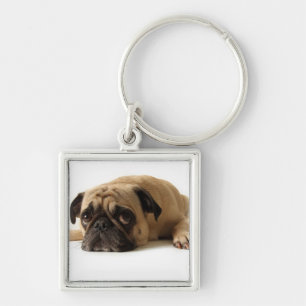 Sad Pug Keychain