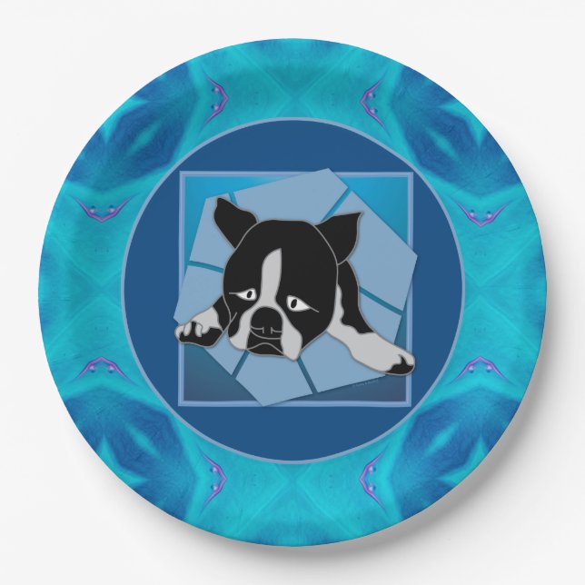 Sad Puppy Paper Plate (Front)