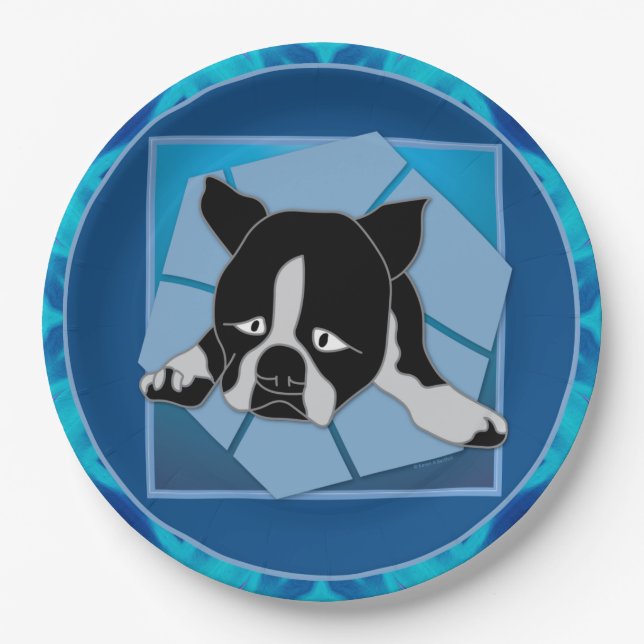 Sad Puppy Paper Plate (Front)