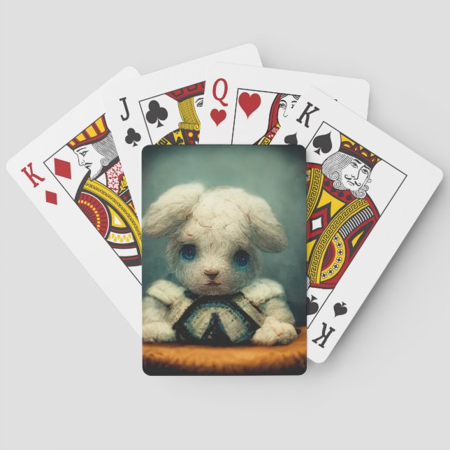 Sad Rabbit Playing Cards (Back)