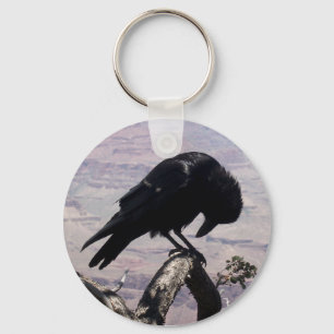 Sad Raven Keychain