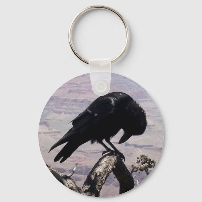 Sad Raven Keychain (Front)