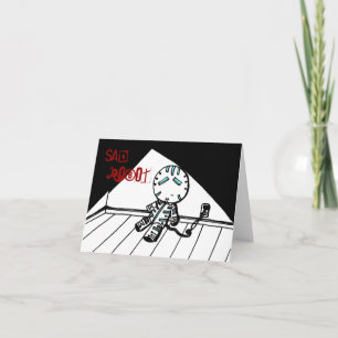 Sad Robot Greeting Card