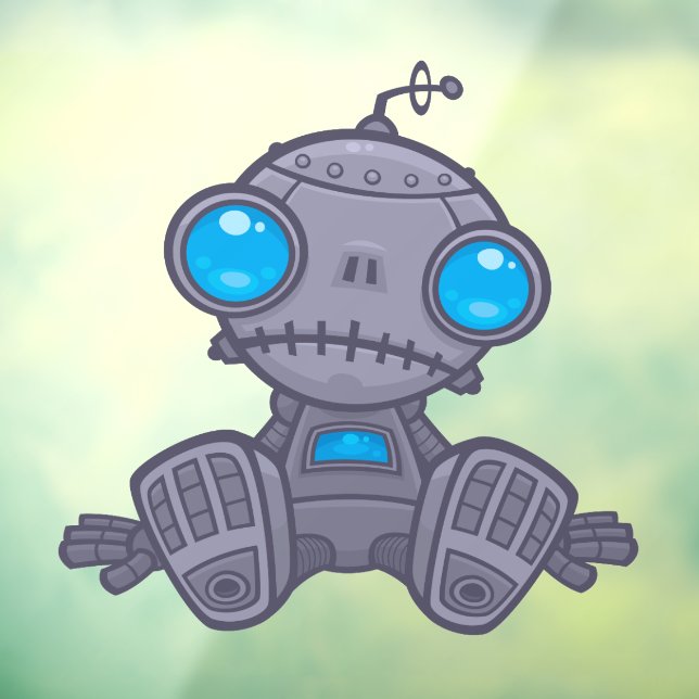 Sad Robot Window Cling (Sheet 3)