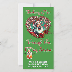 Sad Santa Be Happy (from 1 person) Flat Card