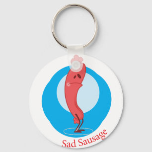 Sad Sausage Keychain