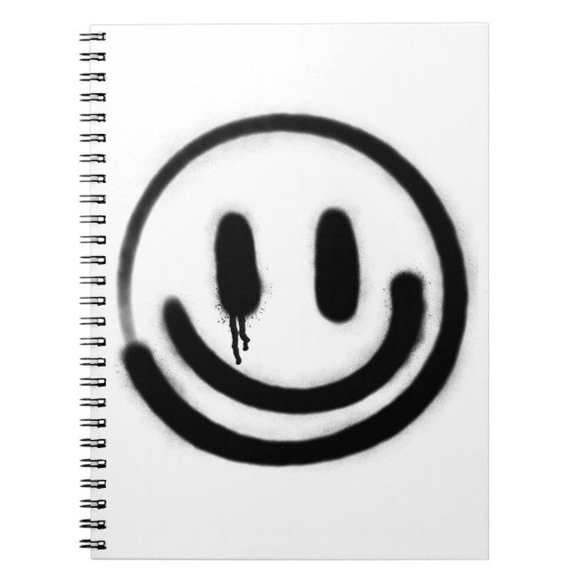 sad smile emoji notebook (Front)