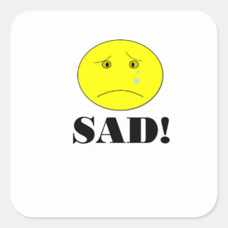 Custom Sad  Face Stickers Zazzle ca