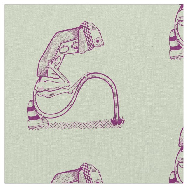 Sad traffic light  fabric (Close Up)