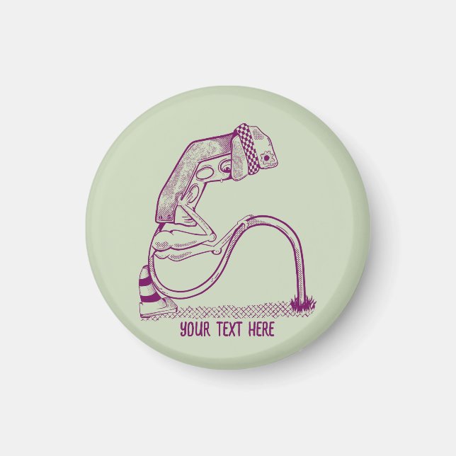 Sad traffic light  magnet (Front)