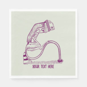 Sad traffic light napkin