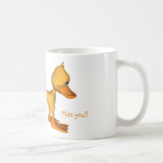 Sad Yellow Duck Coffee Mug (Right)