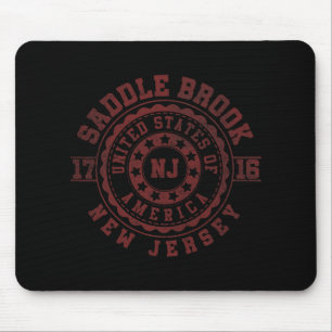 Saddle Brook Nj New Jersey Vintage City Apparels  Mouse Pad