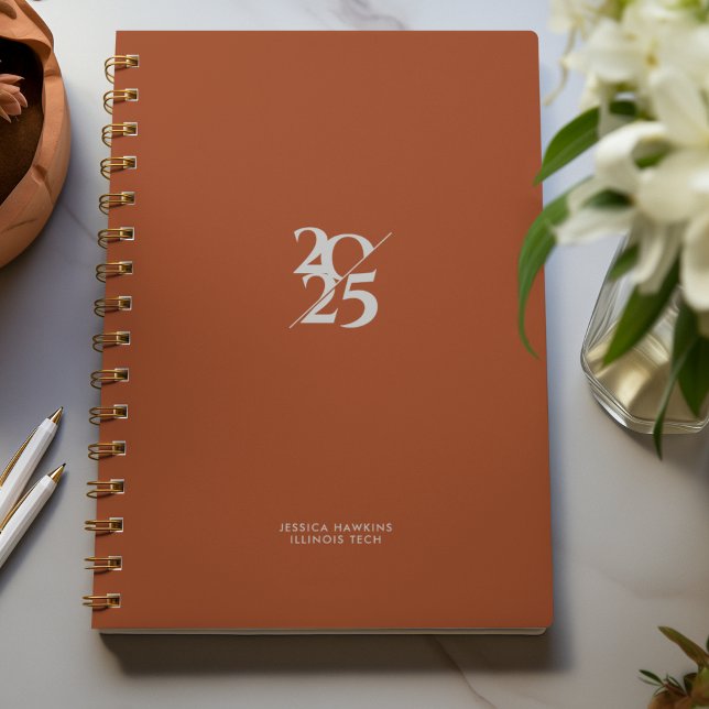Saddle Brown Split Year Spiral Weekly Planner (Creator Uploaded)