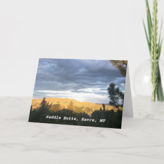 Saddle Butte Havre Montana Card