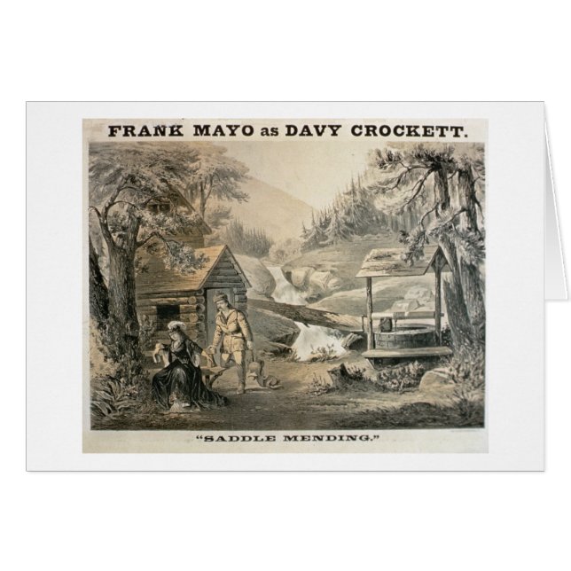 'Saddle Mending', Poster for 'Davy Crockett' starr (Front Horizontal)