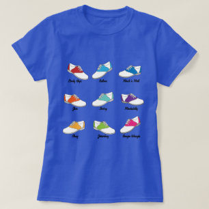 Saddle Shoes in Colour with Swing Dance Type, T-Shirt
