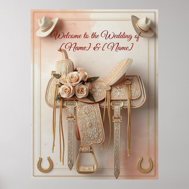 Saddle & Sparkle - Affiches et Signa Mariages occi (Devant)