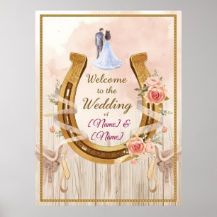 Saddle & Sparkle - Affiches et Signa Mariages occi
