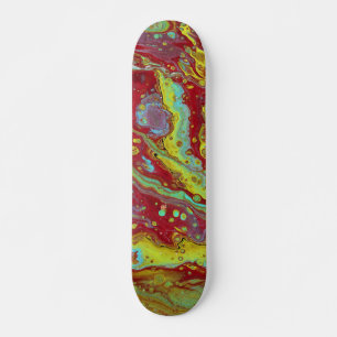 Saddle Up 3 Free Form Psychedelic Skateboard Deck