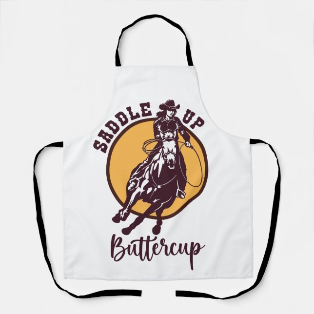 Saddle up buttercup apron (Front)