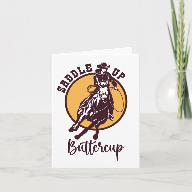 Saddle up buttercup invitation (Front)