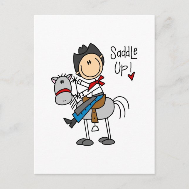 Saddle Up Cowboy Tshirts and Gifts Postcard (Front)