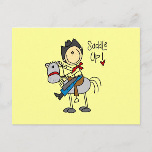 Saddle Up Cowboy Tshirts and Gifts Postcard