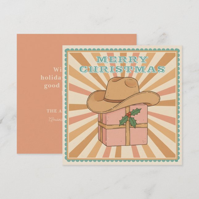Saddle Up for Christmas Holiday Card (Front/Back)