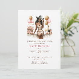 Saddle Up Western Bridal Shower Invitation