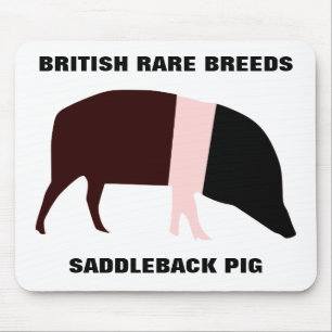 Saddleback Pig Customizable Mousepad