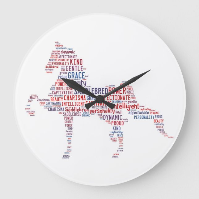 Saddlebred Clock (Front)