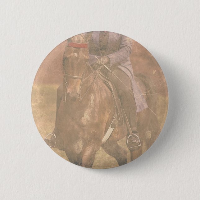 Saddlebred Dreams 2 Inch Round Button (Front)