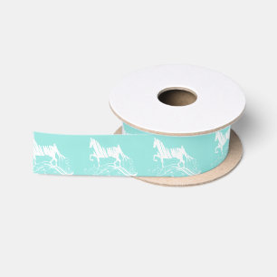 Saddlebred Horse Art Satin Ribbon