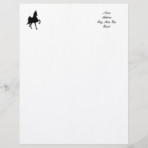 Saddlebred Horse Letterhead