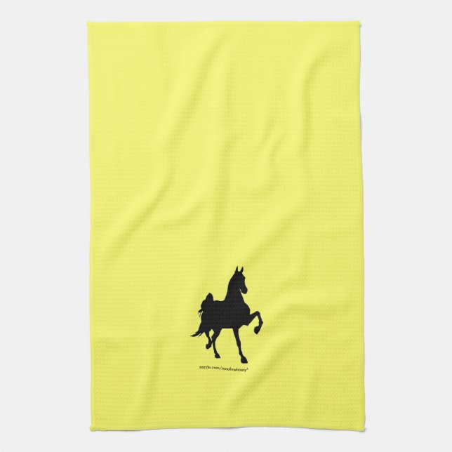 Saddlebred Silhouette Kitchen Towel (Vertical)
