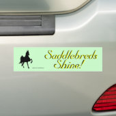 Saddlebreds Bumper Sticker (On Car)