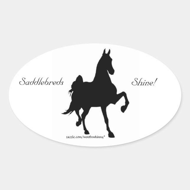 Saddlebreds Shine ! Autocollant (Devant)