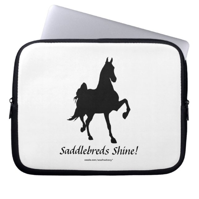 Saddlebreds Shine! Laptop Sleeve (Front)